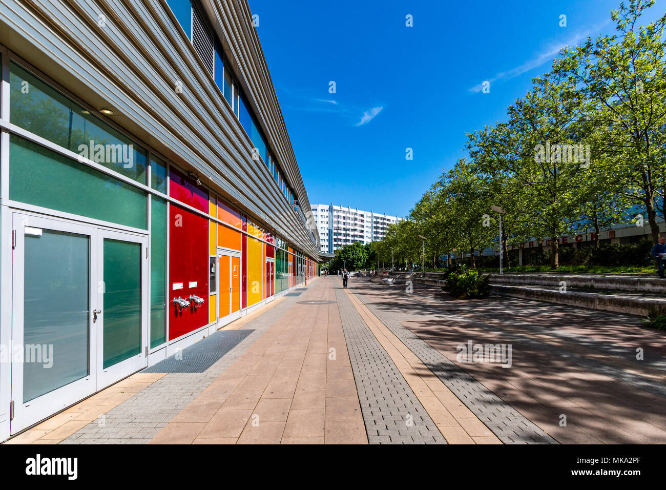 Public place at a shopping center in Berlin Marzahn, Germany Stock Photo