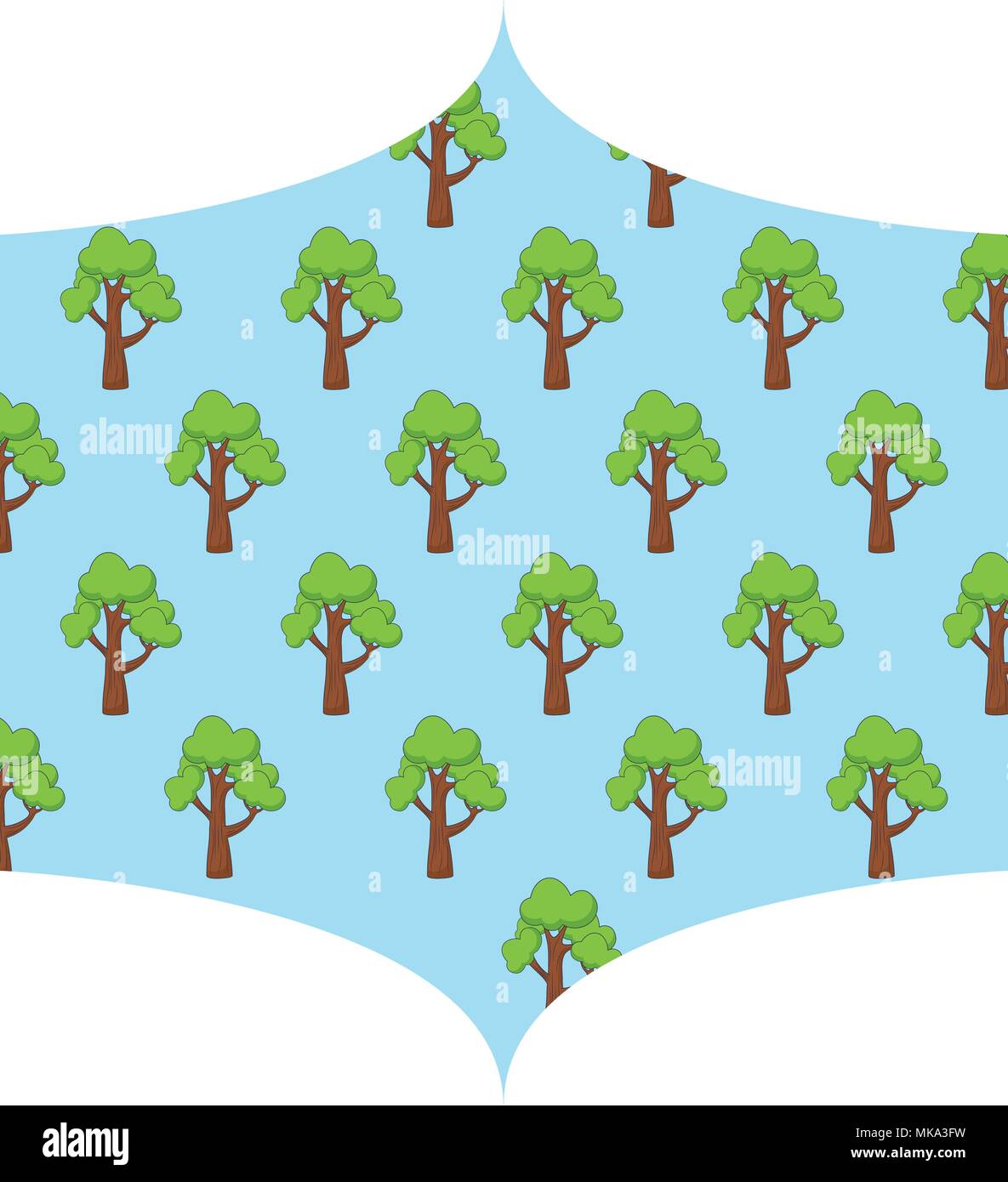 arabic frame with trees design over white background, colorful design ...
