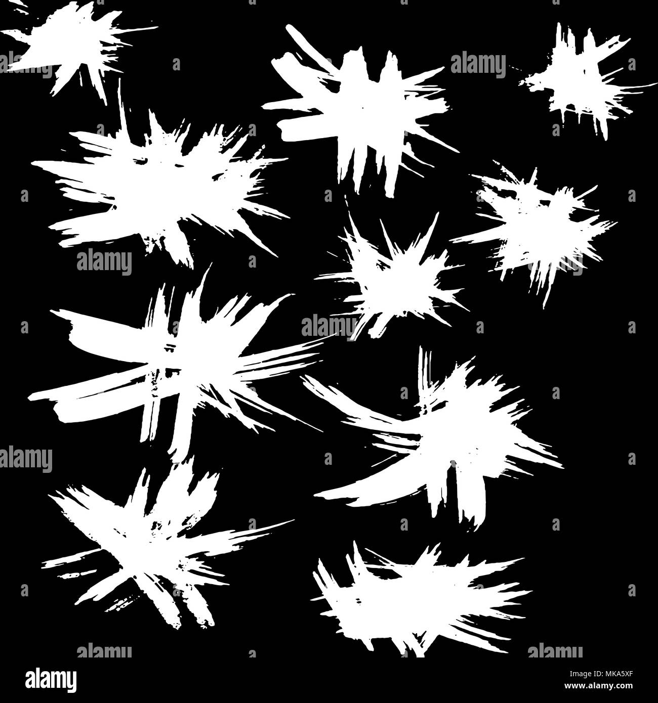 Ink brush background. Vector illustration. Grunge hand drawn watercolor ...