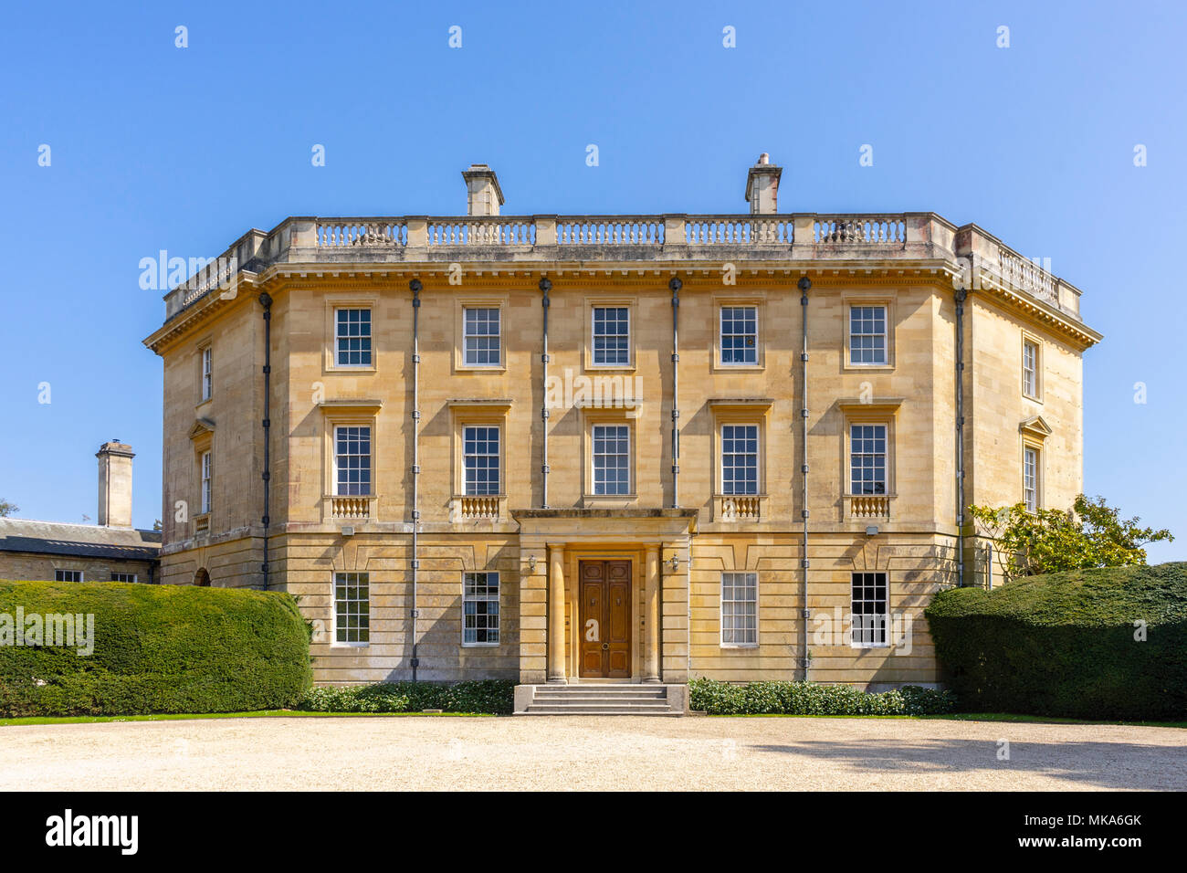 Exbury house - a Rothschild family owned property - view from Exbury gardens in Hampshire, England, UK Stock Photo
