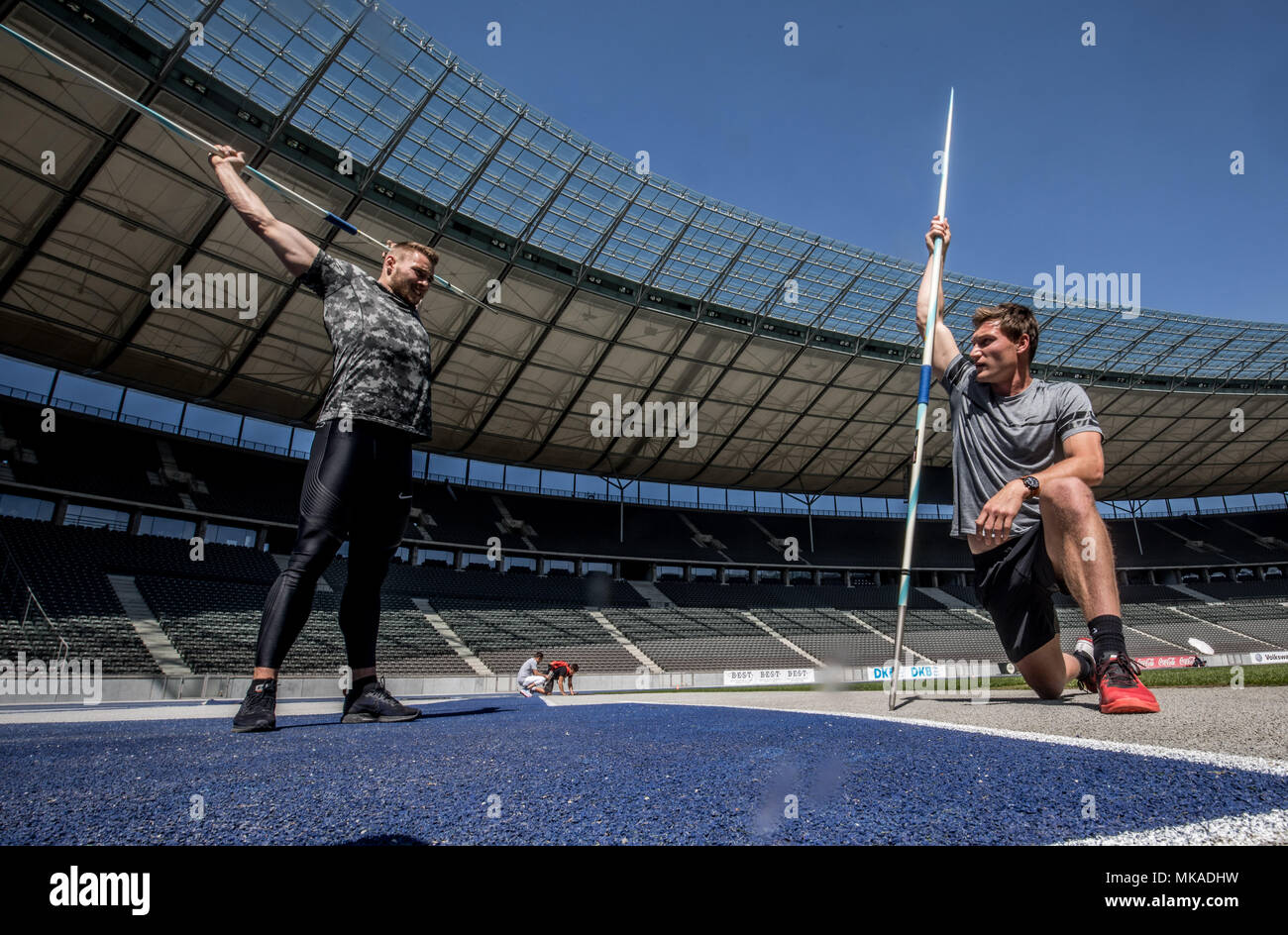 07 May 2018, Germany, Berlin Javelin throw world champion Johannes