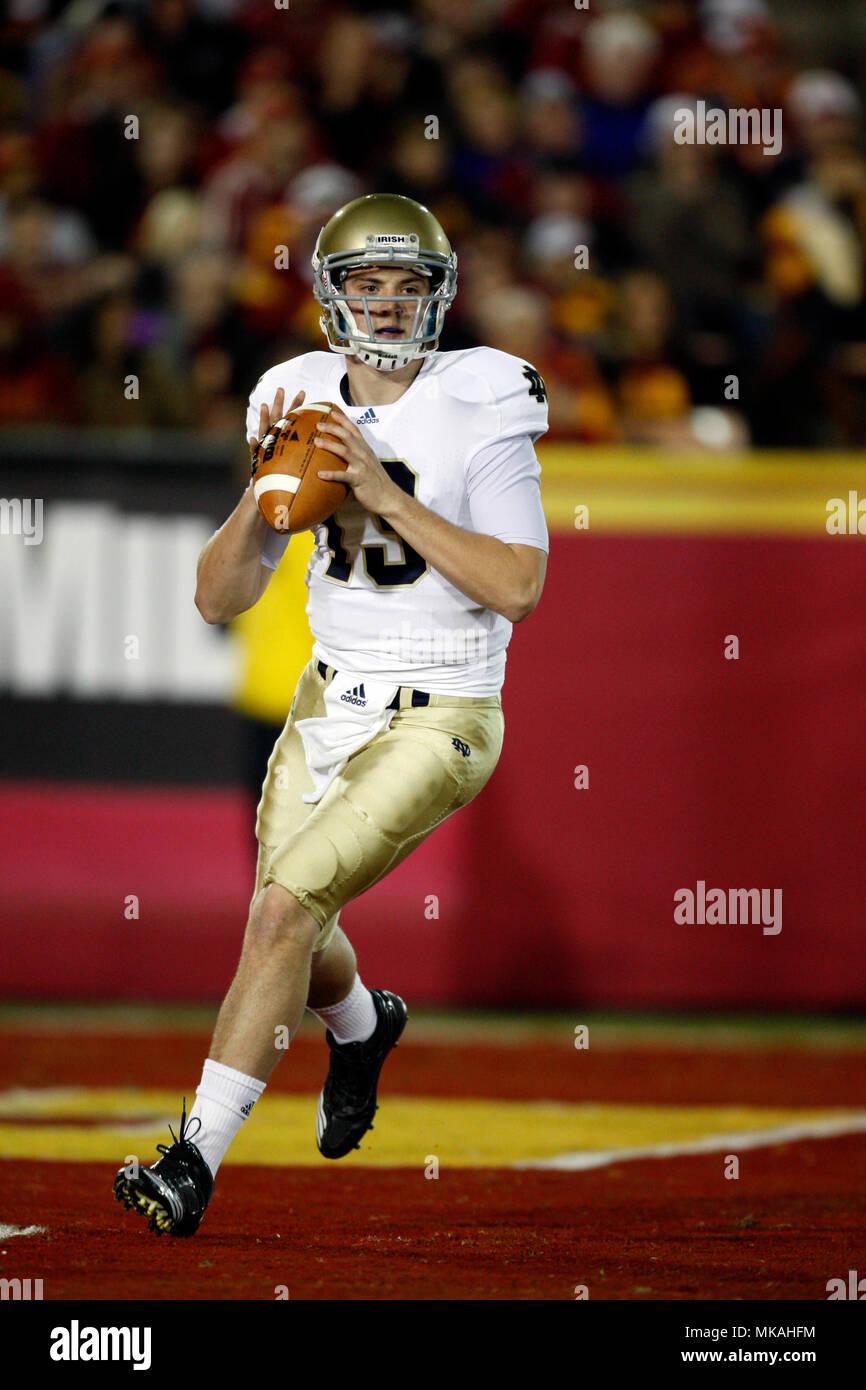 Tim Rees Football Quarterback Tommy Rees #13 of the Notre Dame Fighting Irish throws a ...