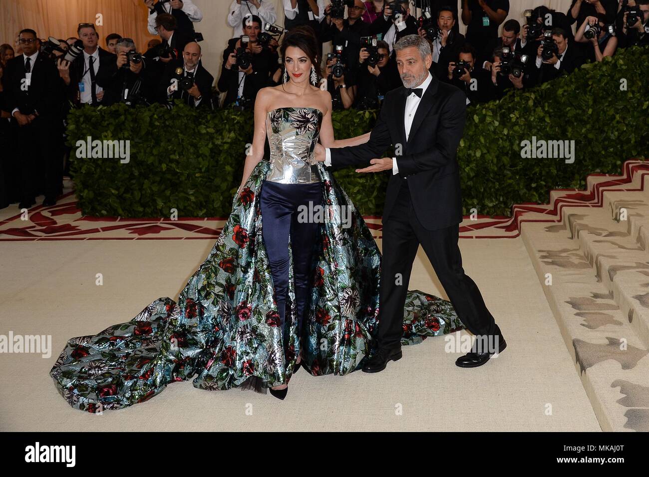 Amal clooney top richard quinn dress