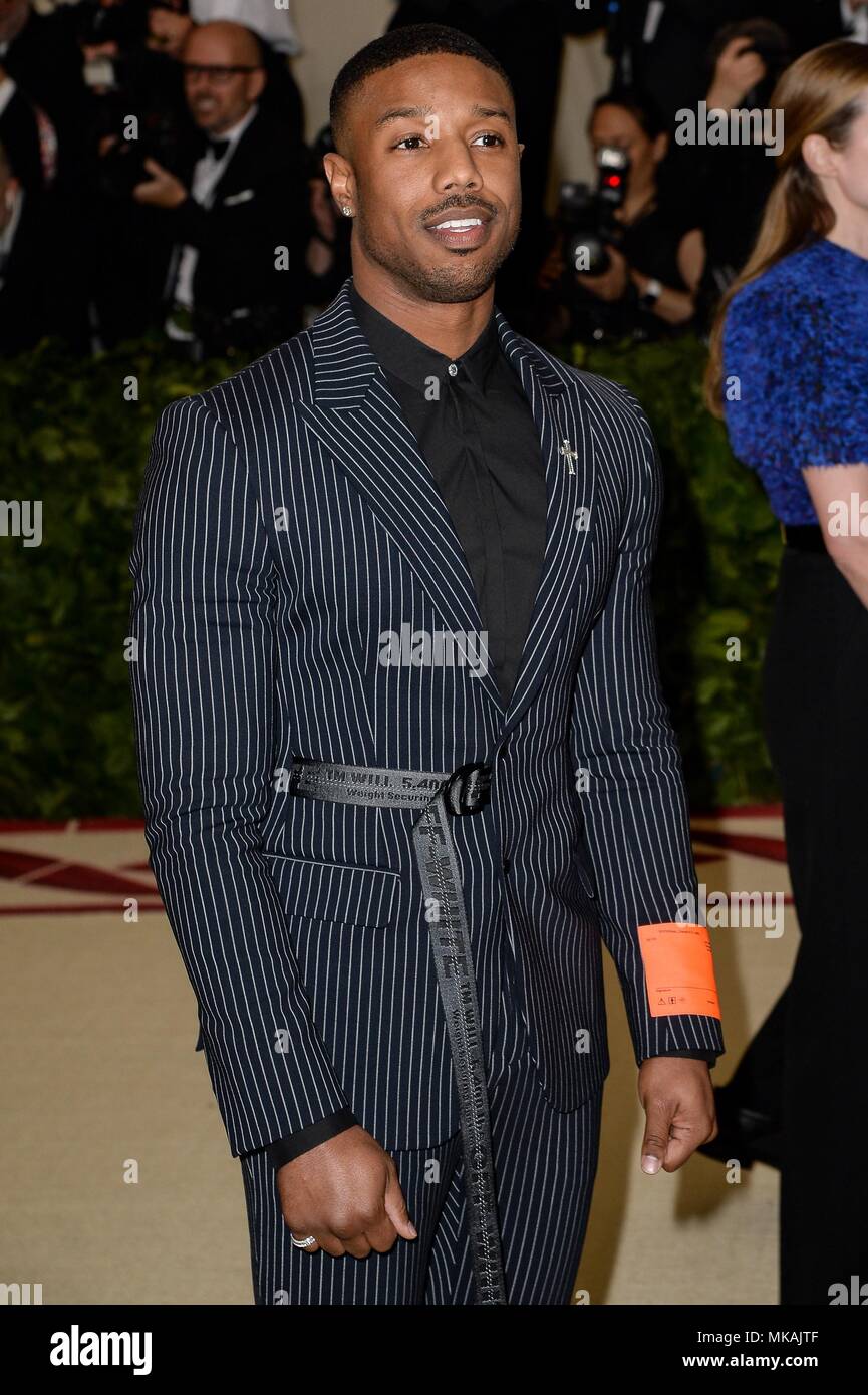 Til meditation Tålmodighed jurist New York, NY, USA. 7th May, 2018. Michael B Jordan at arrivals for Heavenly  Bodies: Fashion and the Catholic Imagination Met Gala Costume Institute  Annual Benefit - Part 1, Metropolitan Museum of