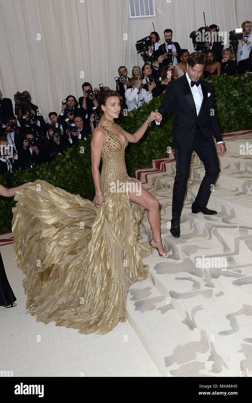 New York, NY, USA. 7th May, 2018. Irina Shayk, Bradley Cooper at