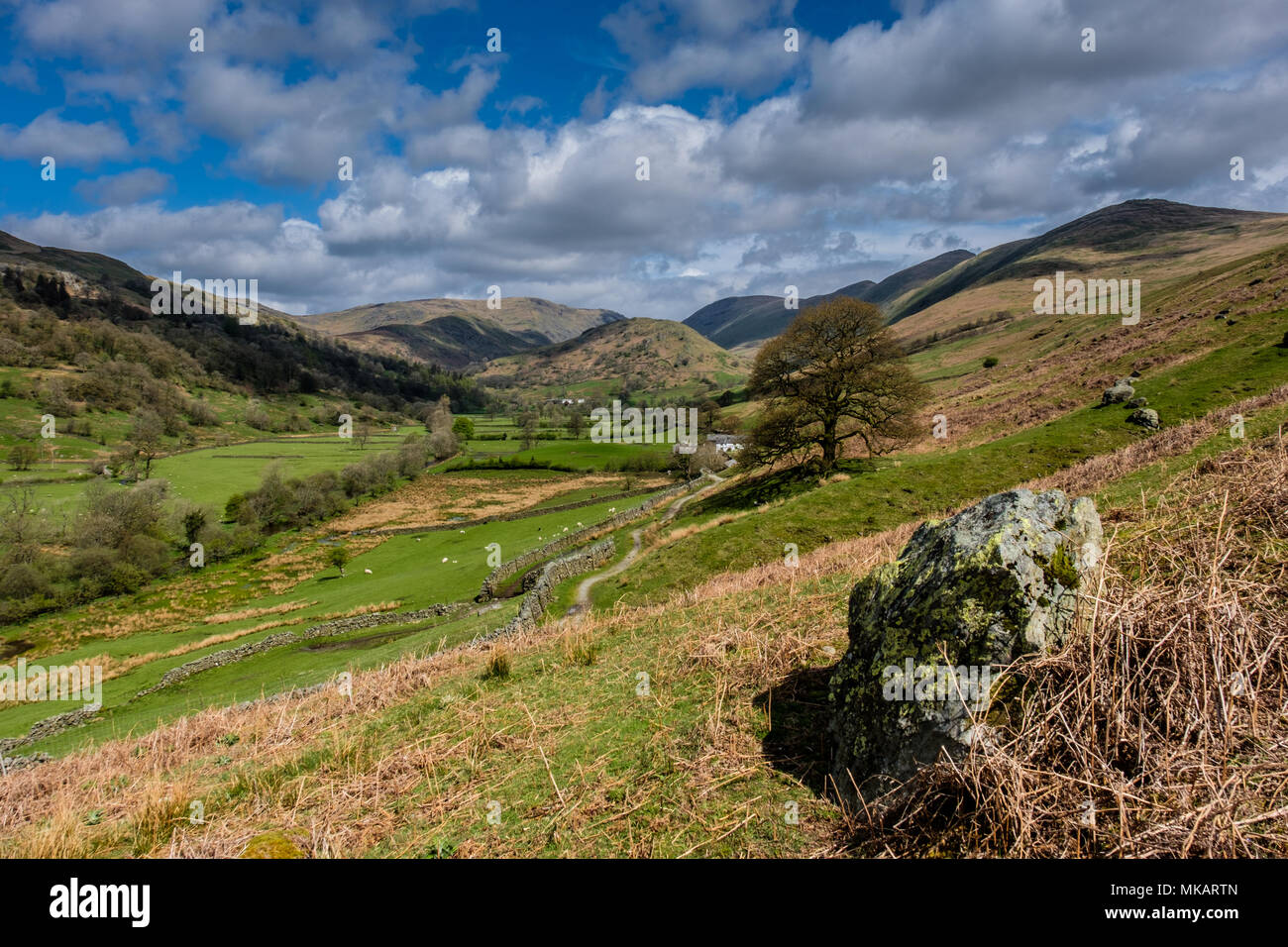 A path leading into the Troutbeck Valley, from troutbeck, near