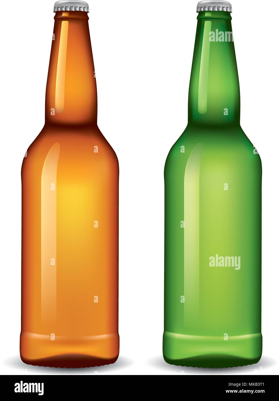 pair of Beer bottles Stock Vector Image & Art Alamy