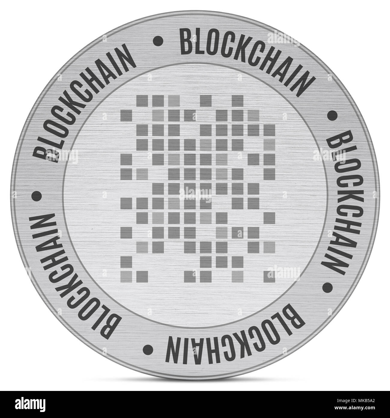 block chain concept. Isolated on white background Stock Photo - Alamy