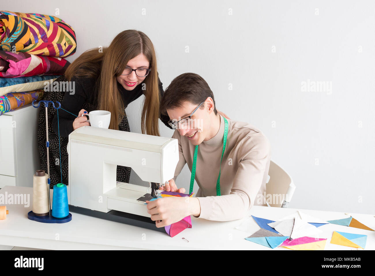 Happy quilting hi-res stock photography and images - Alamy
