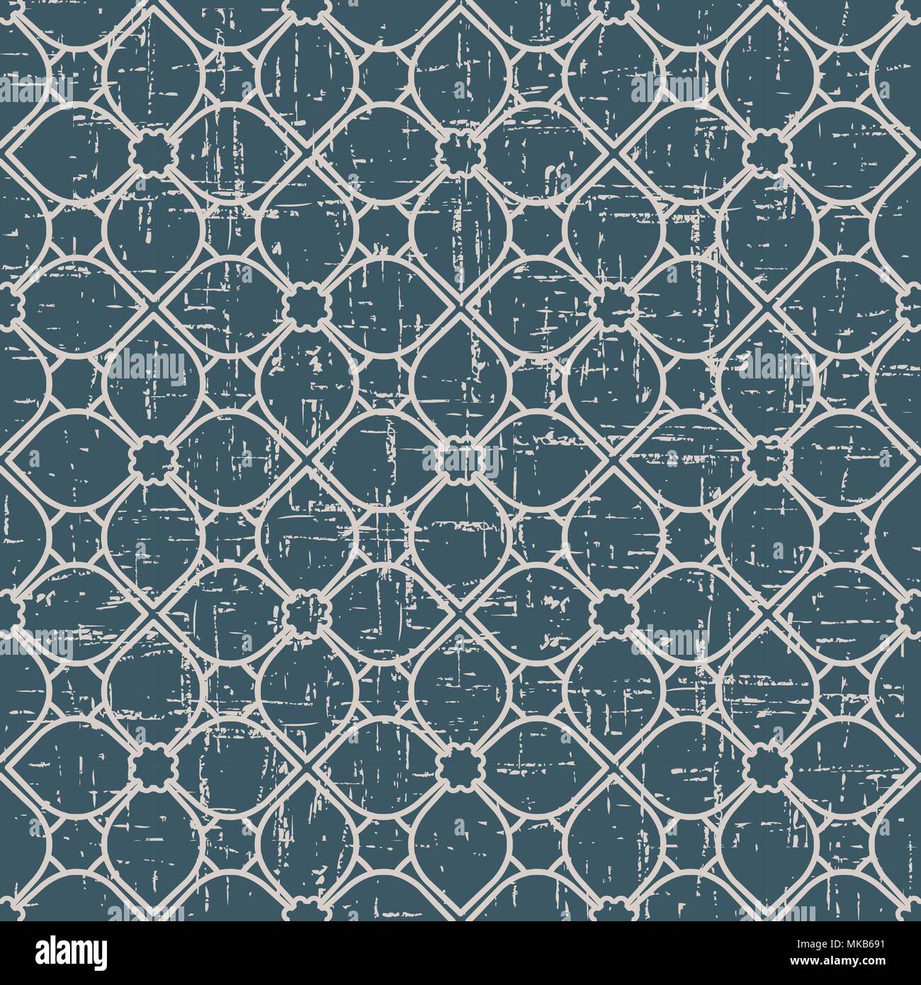 Worn out antique seamless background Curve Cross Frame Flower Line ...