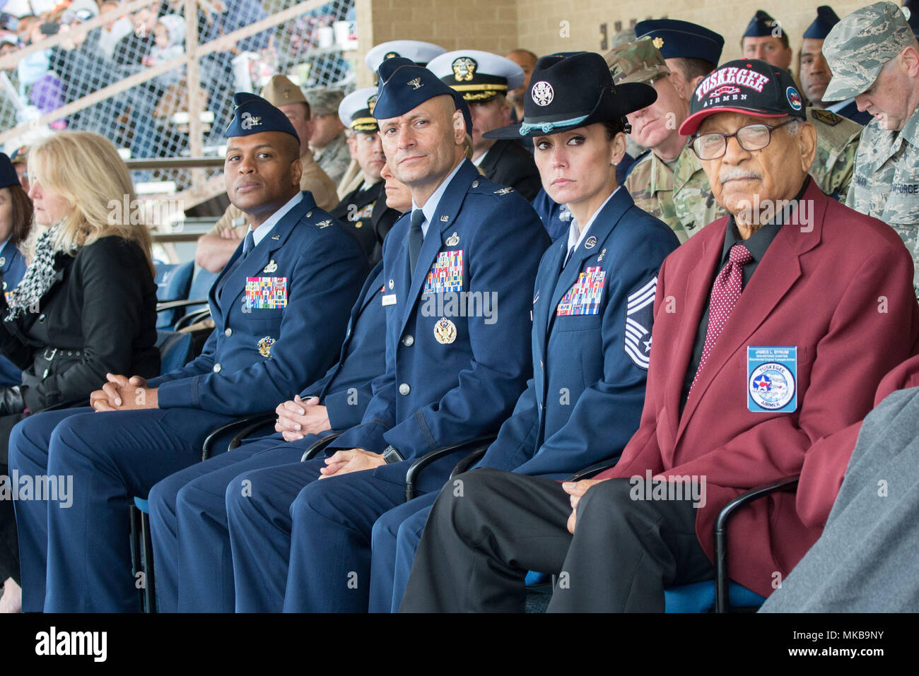 Tuskegee Airmen attending Air Force BMT Graduation Stock Photo Alamy