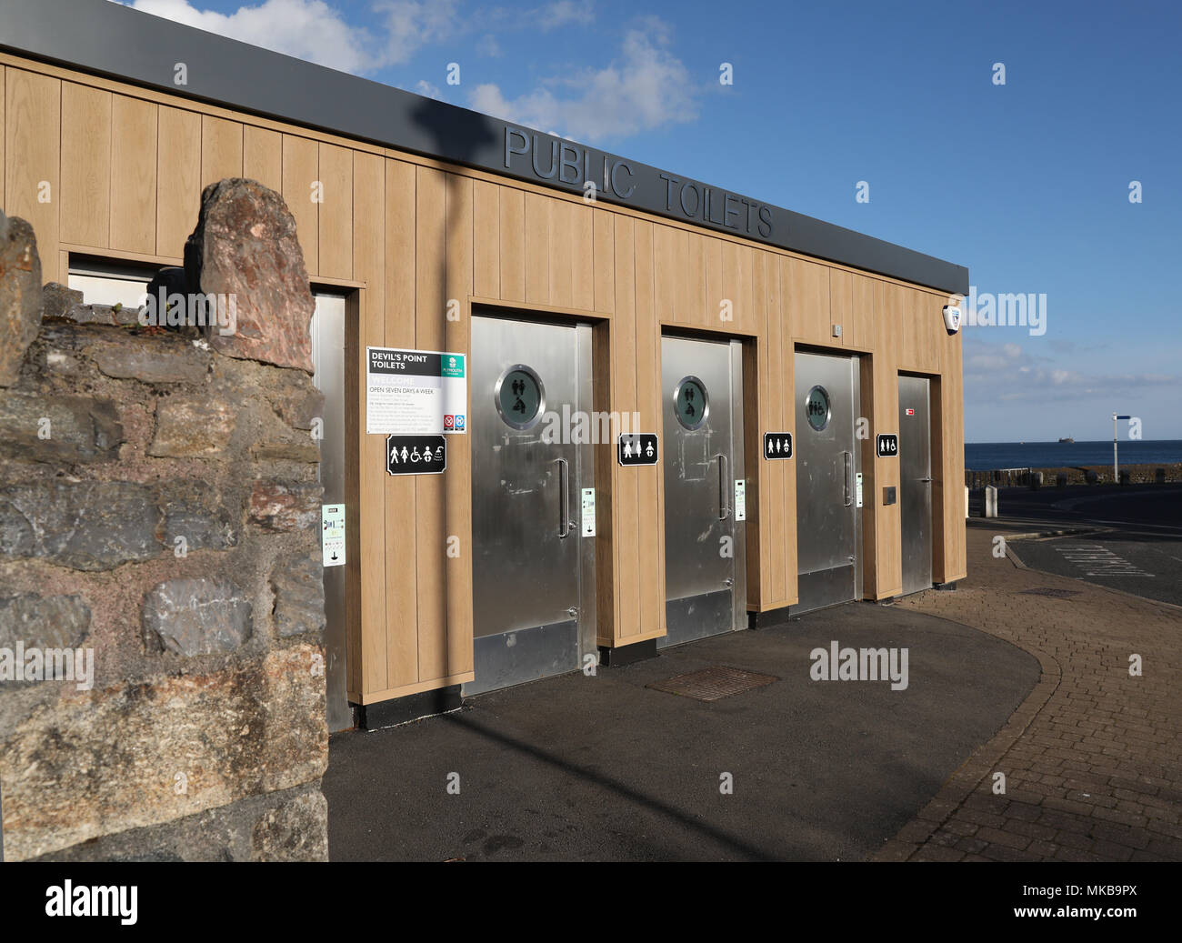 Modern public toilets on Durnford Street, Plymouth Stock Photo Alamy