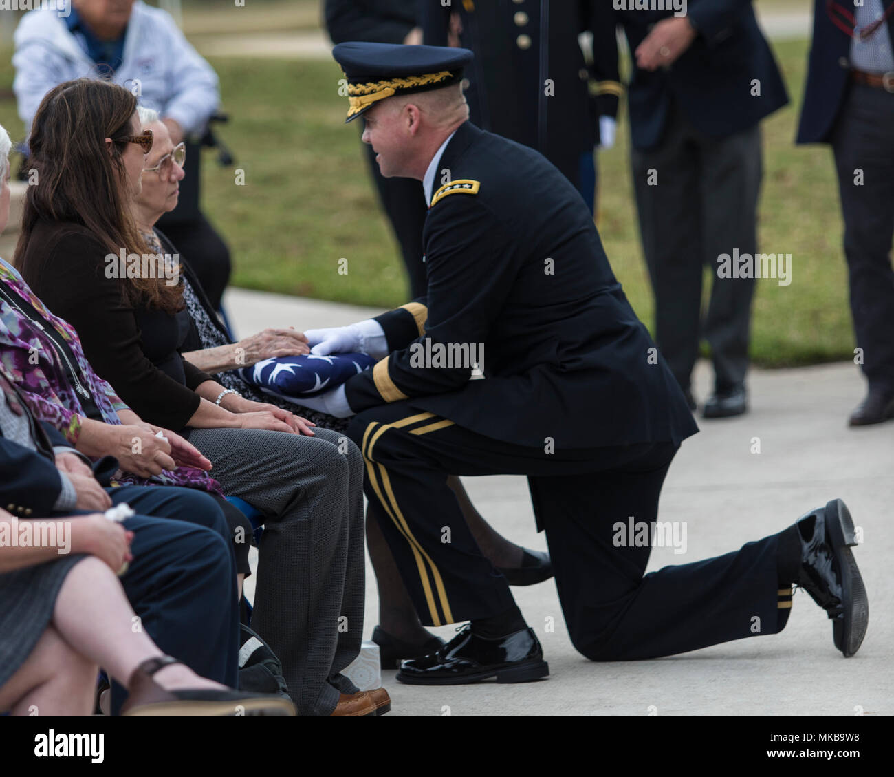 The U.S. flag draped on Retired Gen. Richard E. Cavazos’ casket is ...
