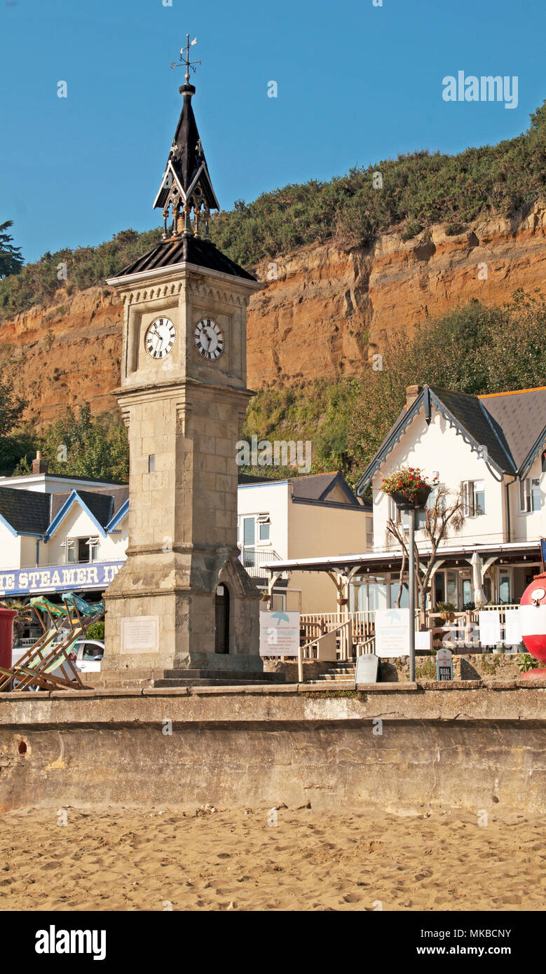 Shanklin, Clock Tower, Promenade, Isle of Shanklin I of W Hampshire