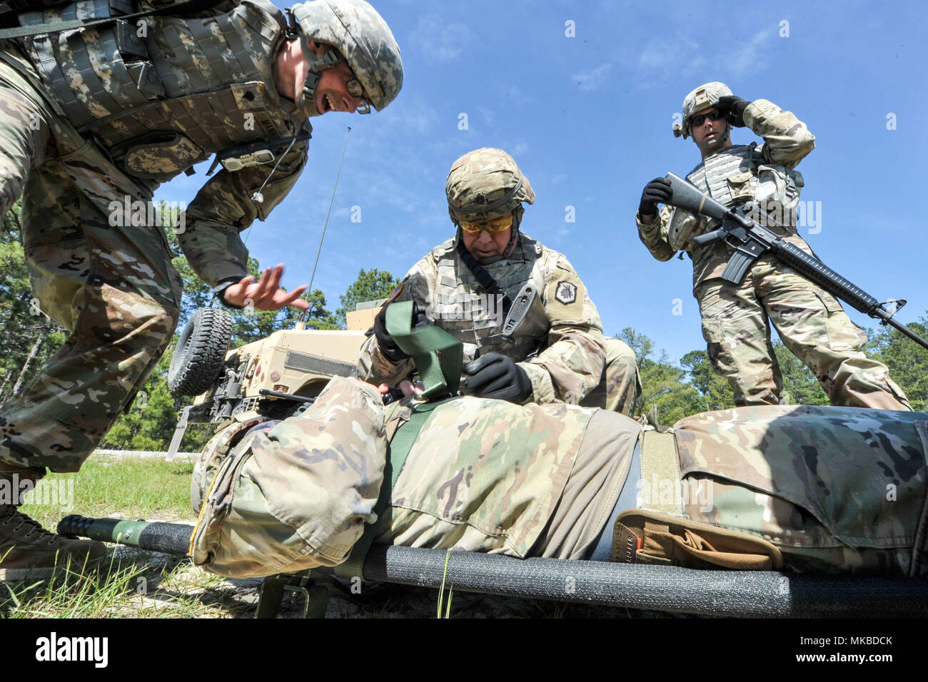 U.S. Soldiers attend the 31B Military Police phase II reclassification