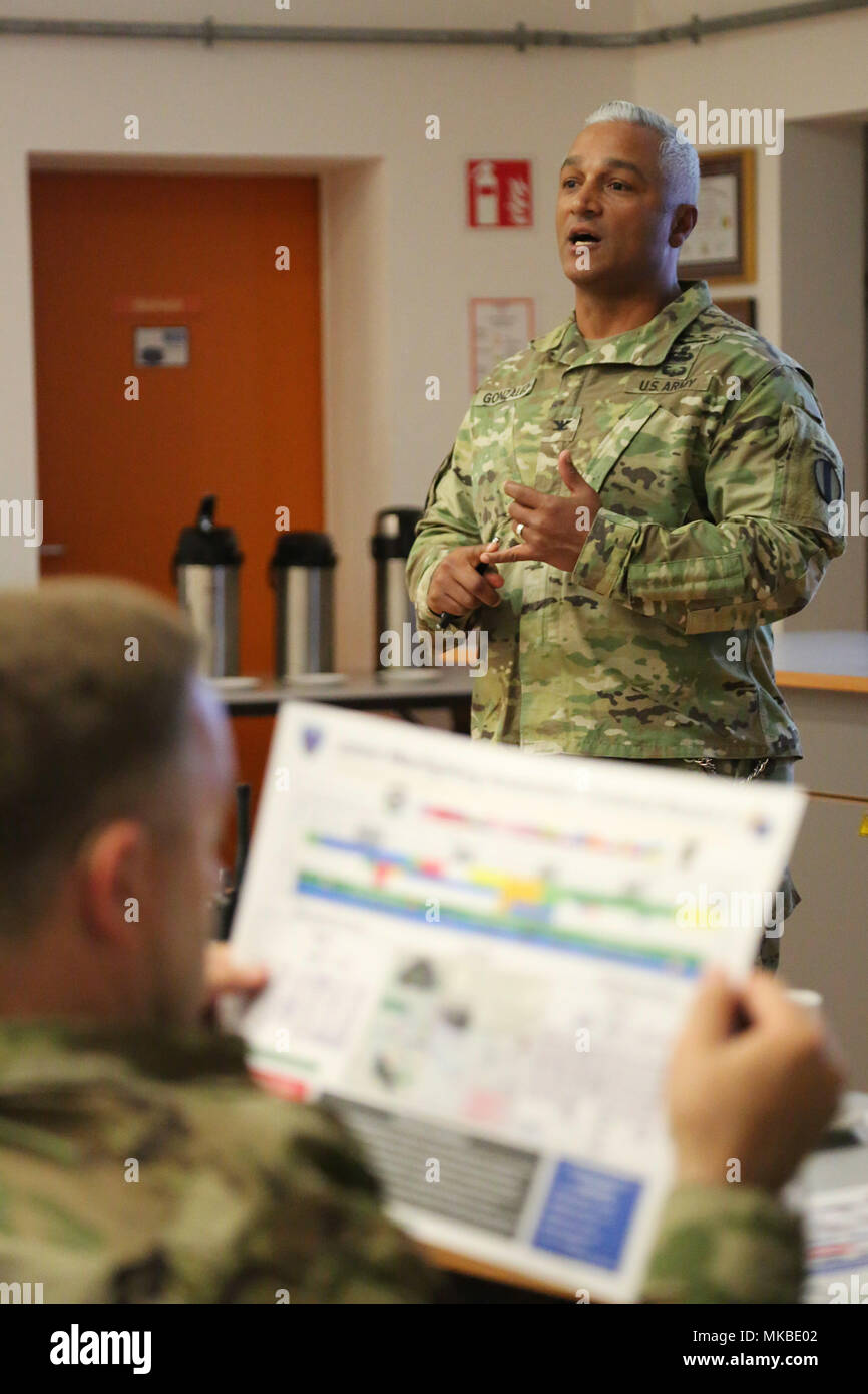 U.S. Army Col. Raul Gonzalez, director of Integration and Analysis ...