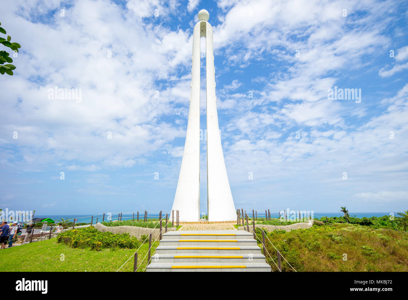 The Tropic of Cancer Marker at Hualien, Taiwan Stock Photo