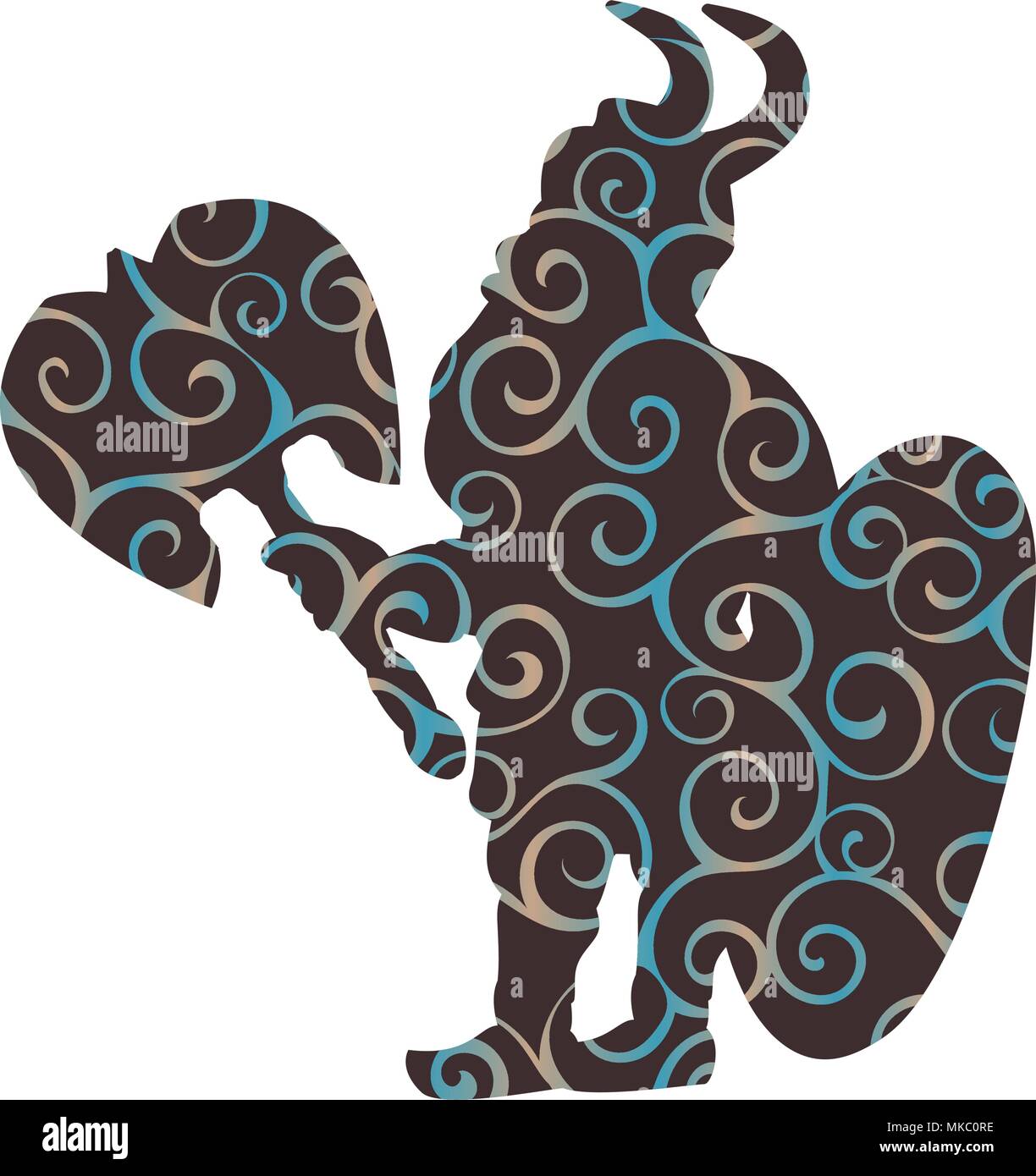 Fantasy mountain dwarf Stock Vector Images - Alamy