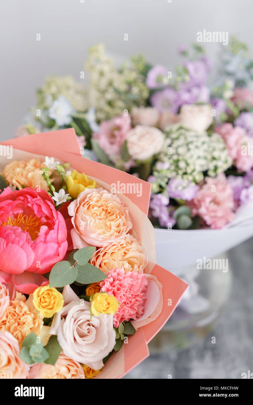 Two different color flower bouquet hi-res stock photography and images ...