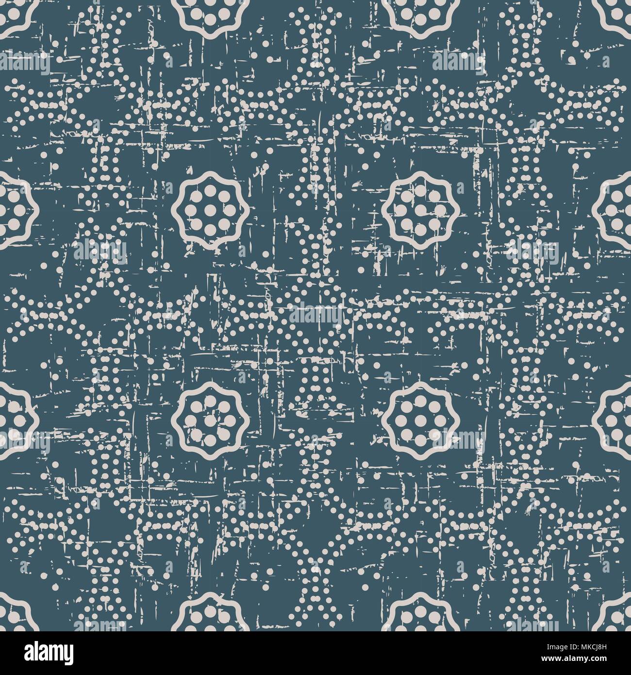 Worn out antique seamless background Curve Dot Line Frame Flower, Ideal ...