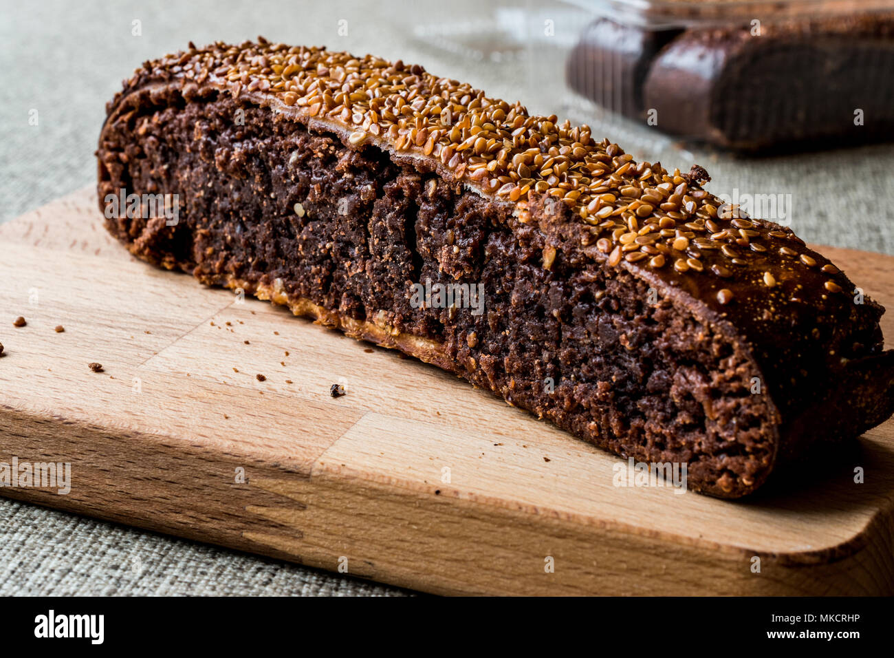 Turk Coregi Ay coregi / Turkish Pastry with chocolate, sesame and dried raisin ...