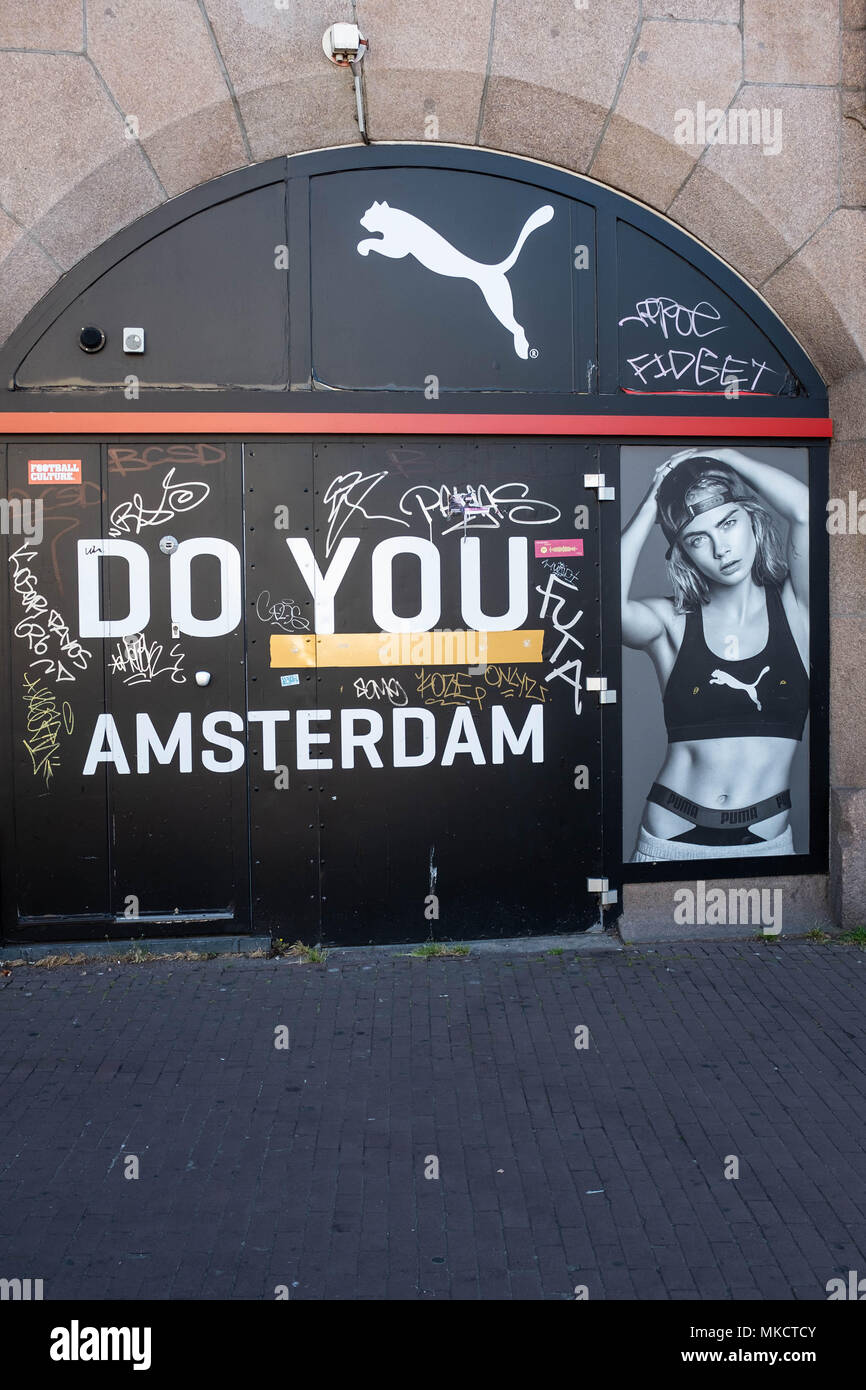 Street scene, Amsterdam Holland Stock Photo