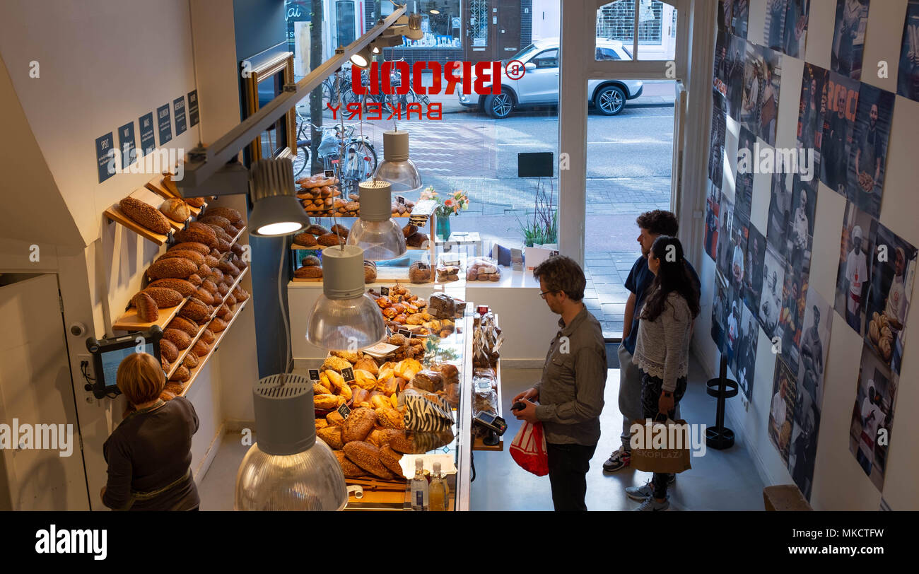 Brood Bakery in Amsterdam, Holland Stock Photo Alamy