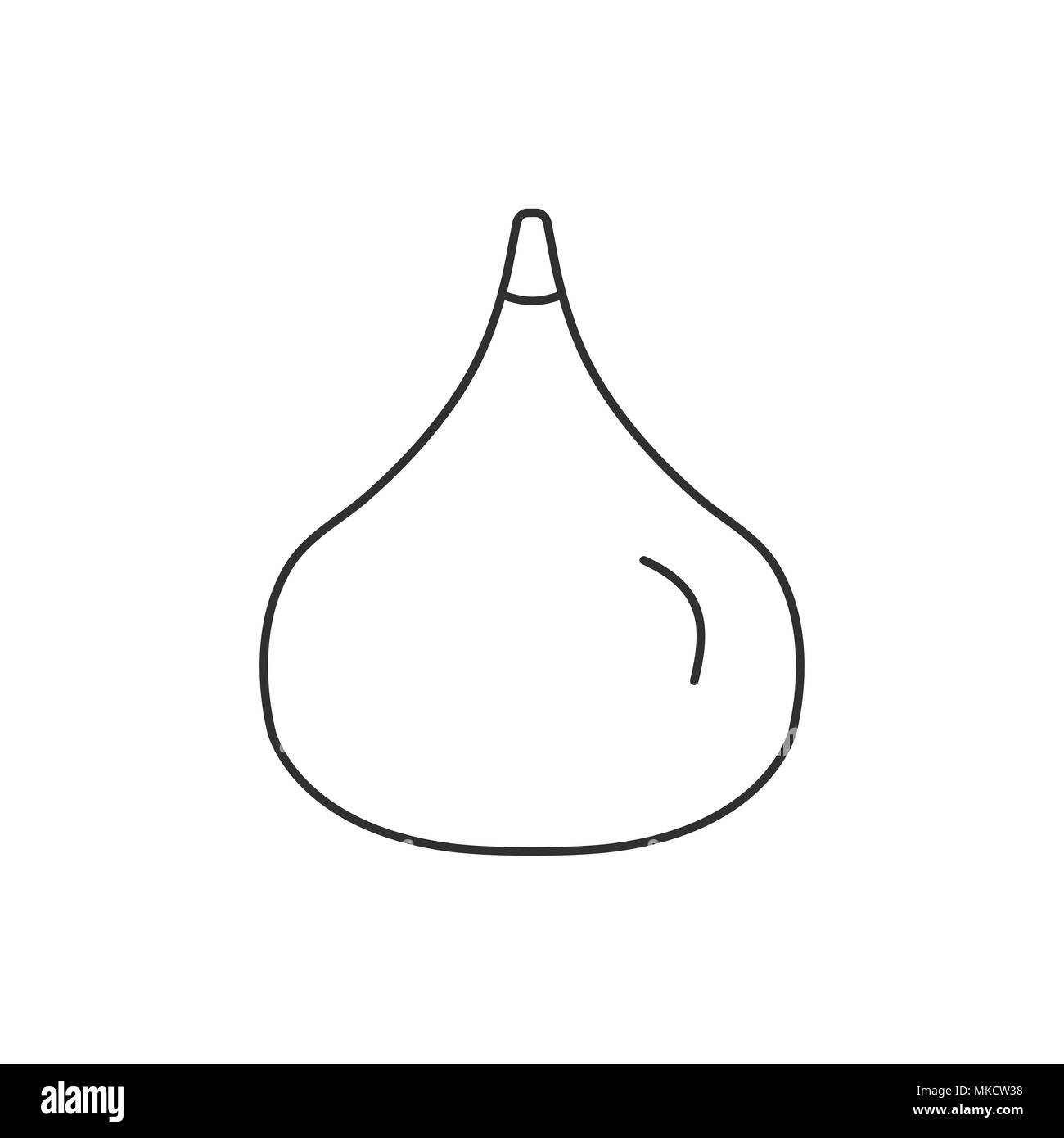 Fig icon in black flat outline design Stock Vector Image & Art Alamy