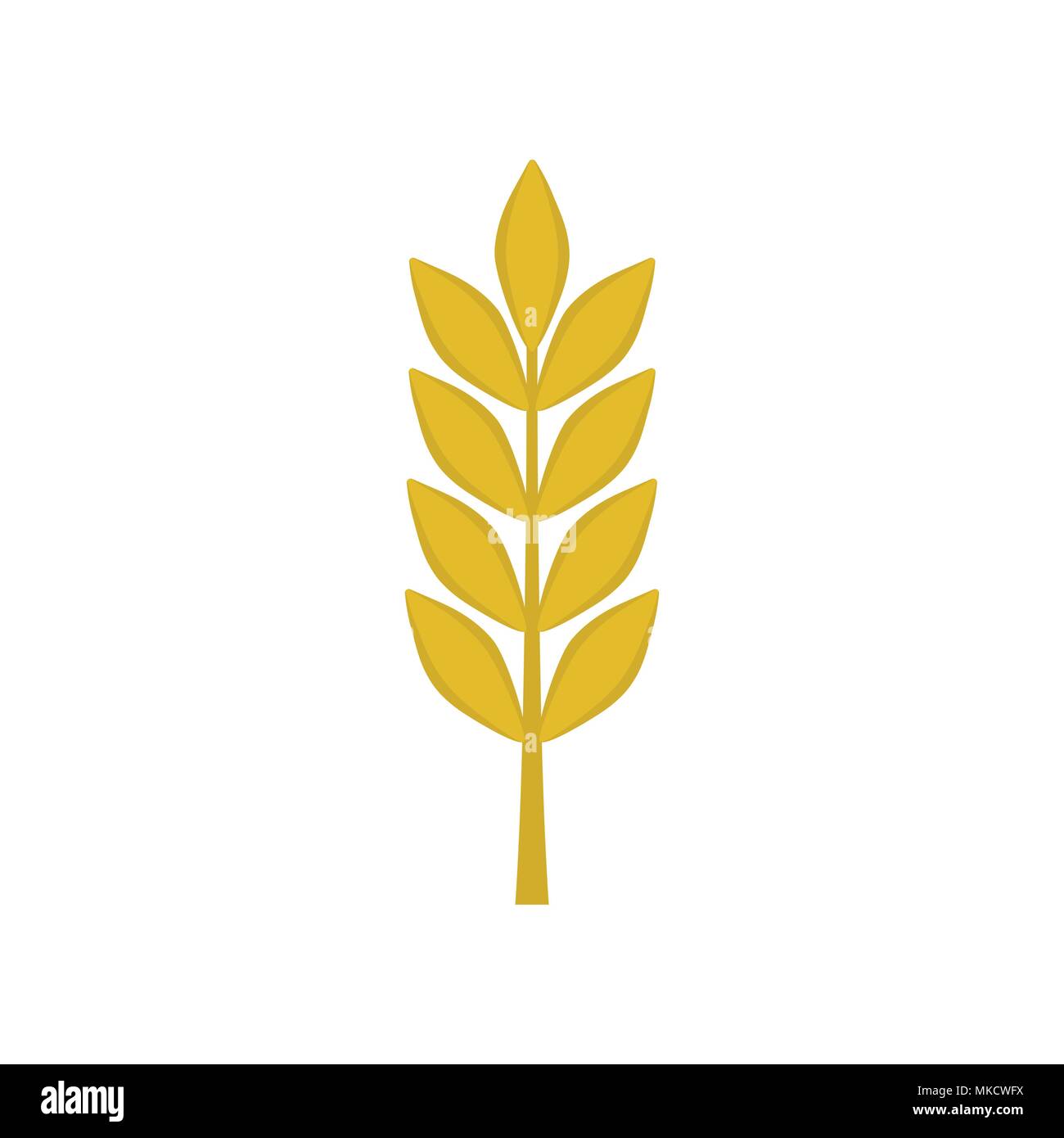 Wheat icon in flat design Stock Vector Image & Art - Alamy