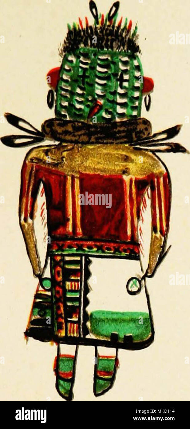 "Hopi Katcinas drawn by native artists" (1904) Stock Photo