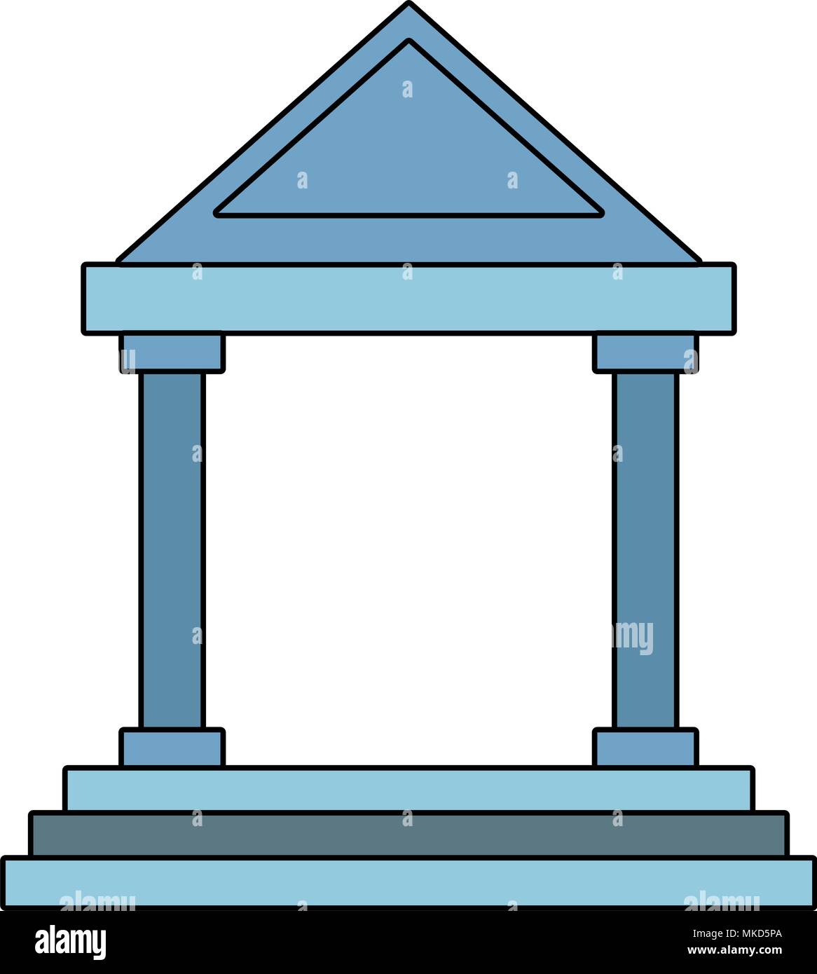 Bank building symbol Stock Vector Image & Art - Alamy