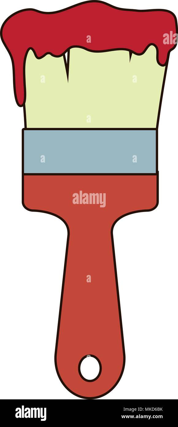 Paint brush construction Stock Vector Image & Art - Alamy