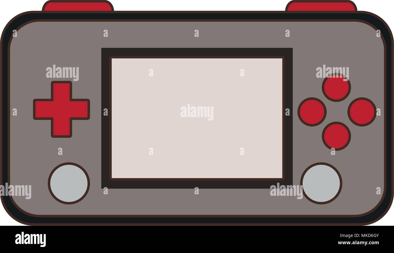 Portable videogame console technology Stock Vector Image & Art - Alamy
