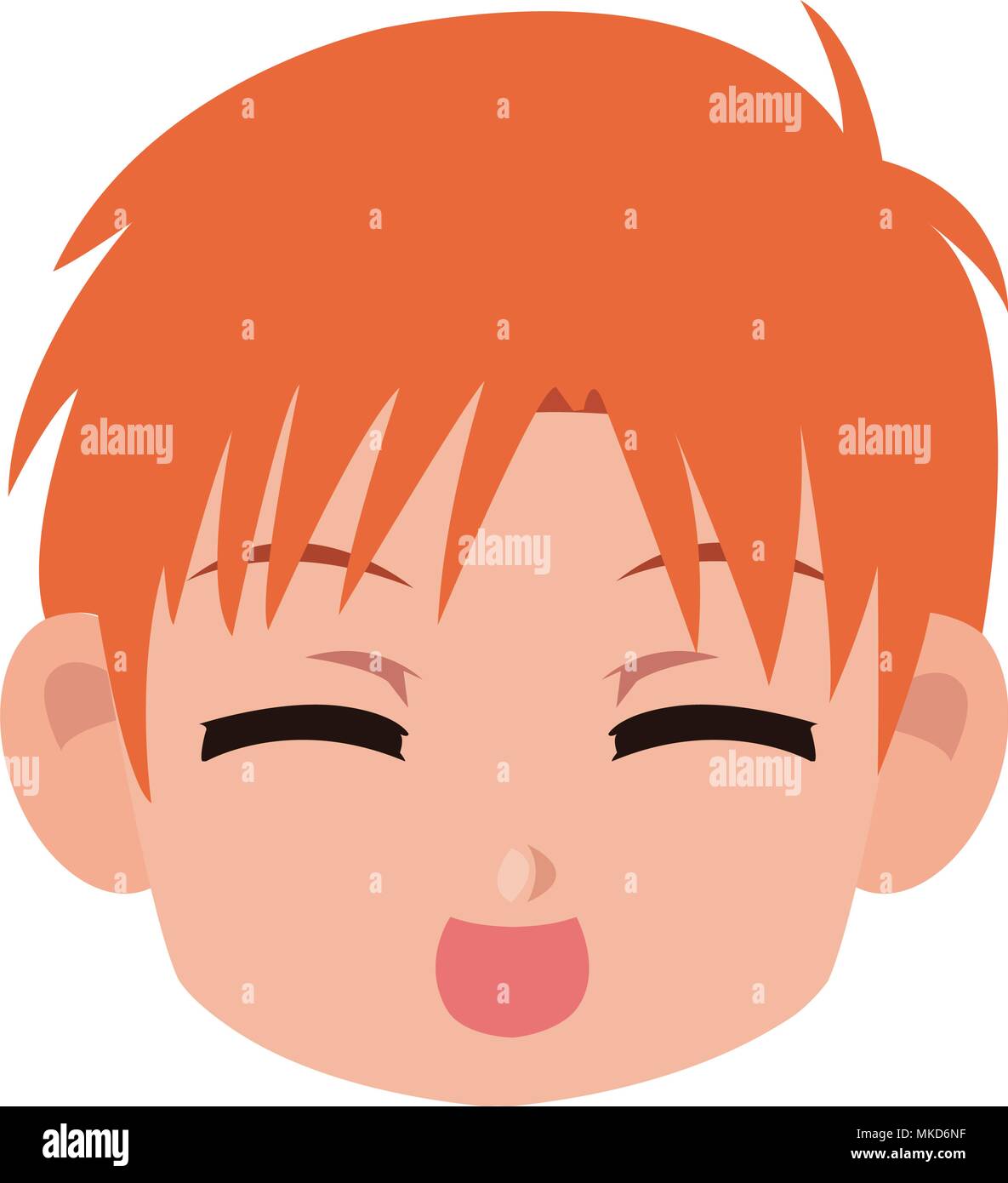 Manga boy face cartoon Stock Vector Image & Art - Alamy