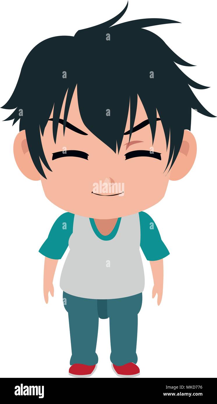 Little Anime Boy Playing Games Headset Stock Illustration 2301977017 |  Shutterstock