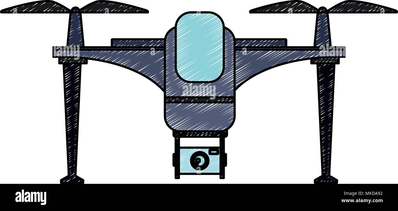 Aerial drone technology scribble Stock Vector Image & Art - Alamy