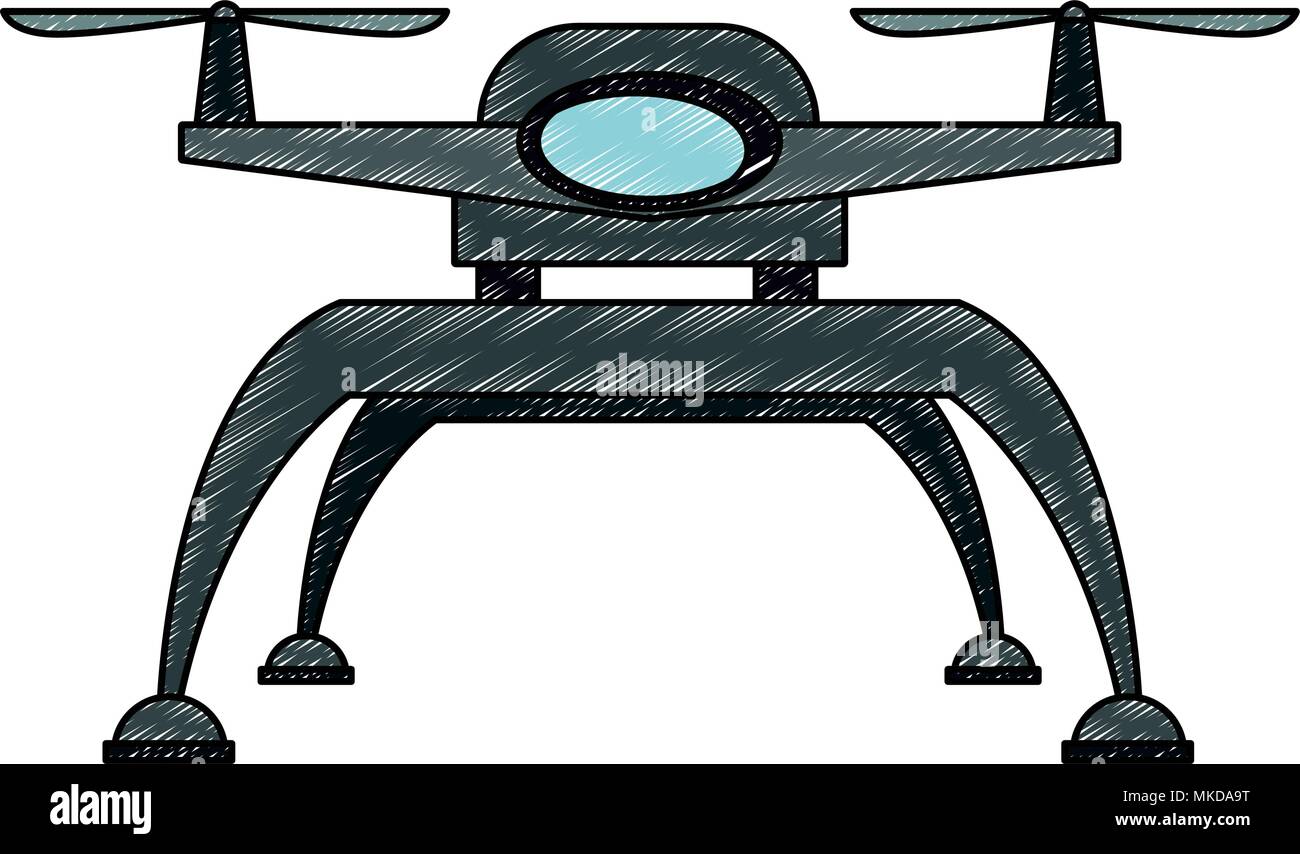 Aerial drone technology scribble Stock Vector Image & Art - Alamy
