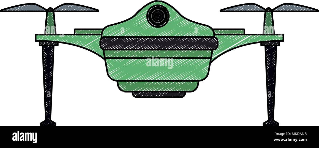 Aerial drone technology scribble Stock Vector Image & Art - Alamy