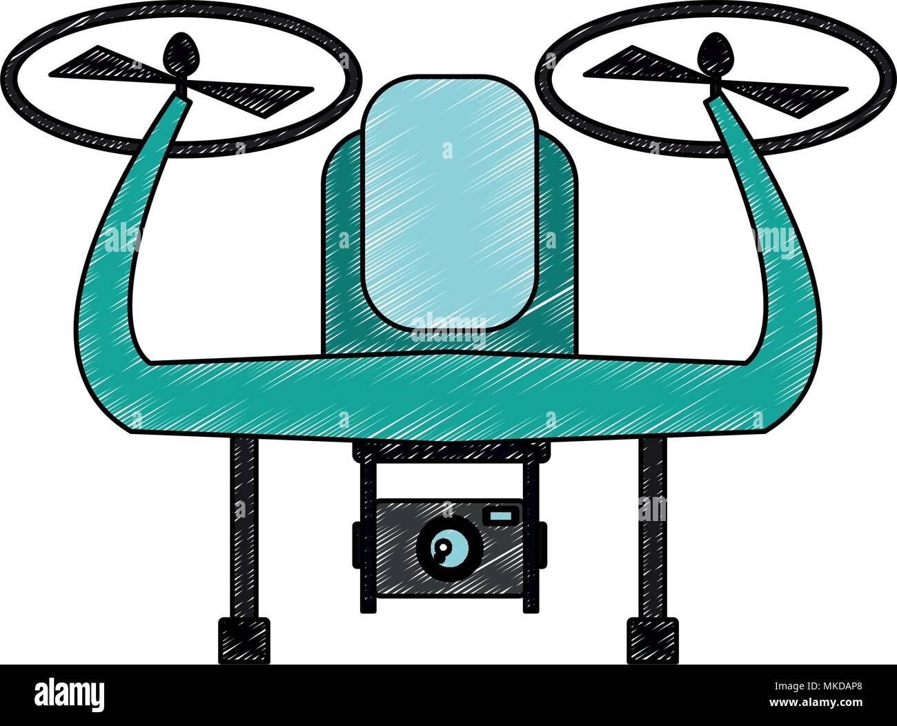 Aerial drone technology scribble Stock Vector Image & Art - Alamy