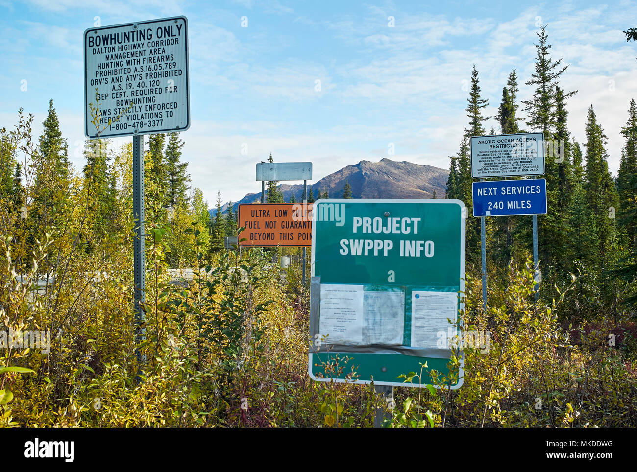 Dalton Highway from Fairbanks to Prudhoe Bay, Roadside Information