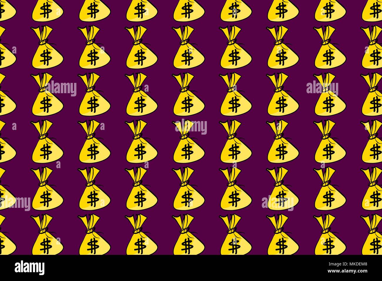 Abstract illustrations of money packs or bags, conceptual. Good for ...