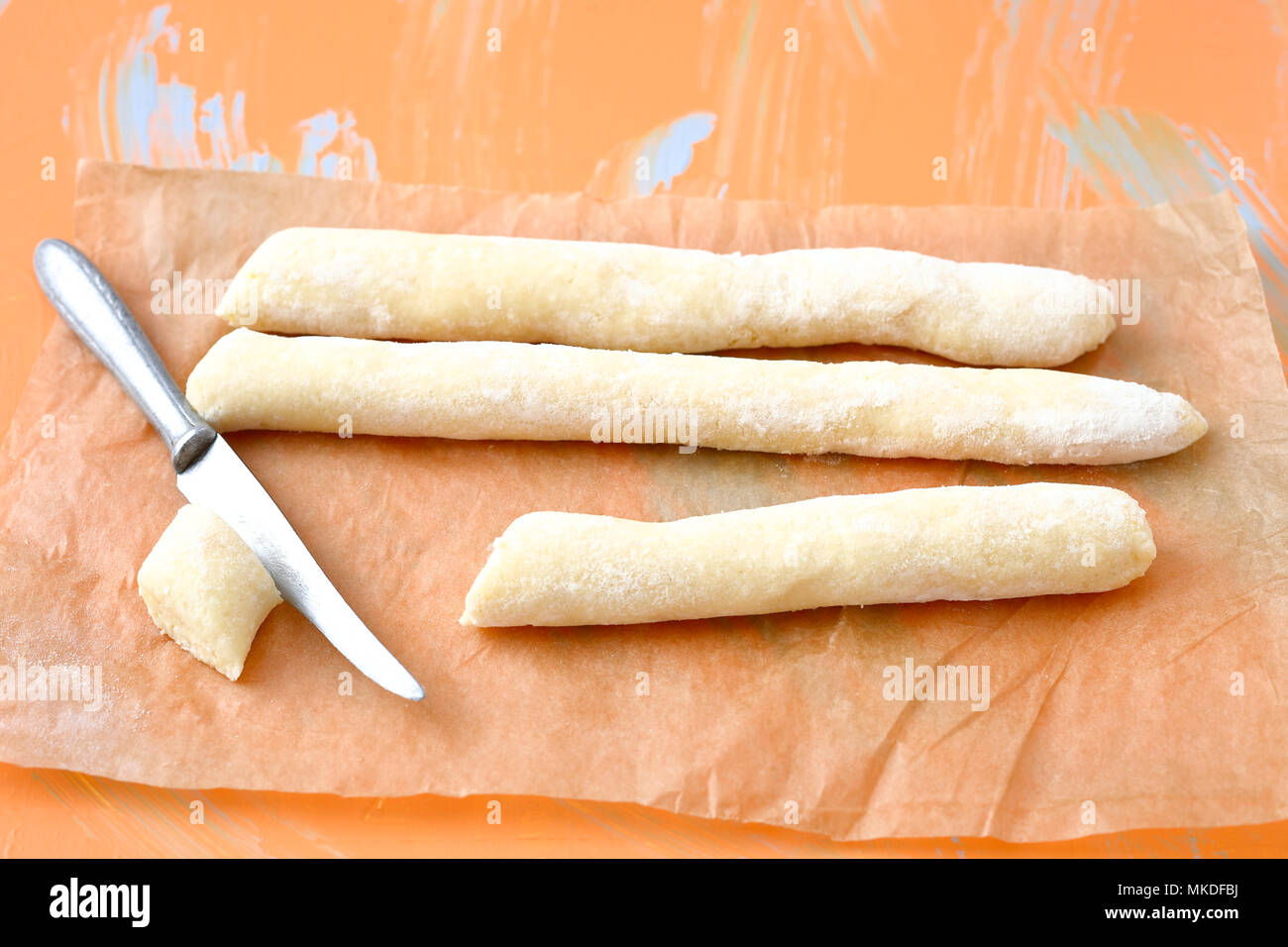 Raw polish gnocchi Stock Photo Alamy