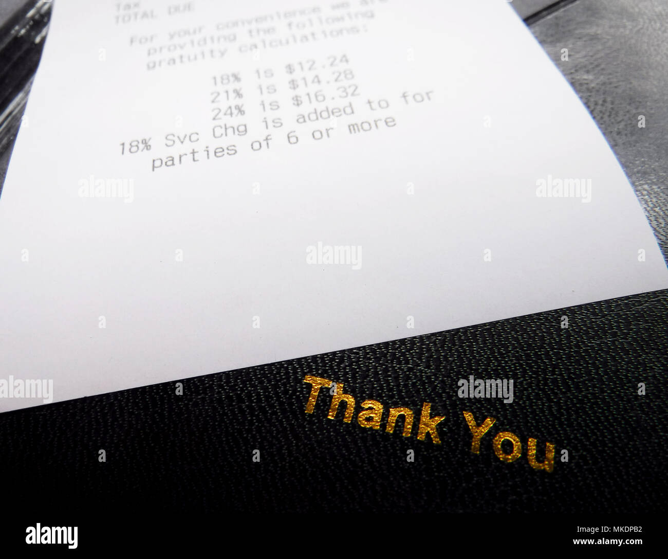 Receipt restaurant charge hires stock photography and images Alamy