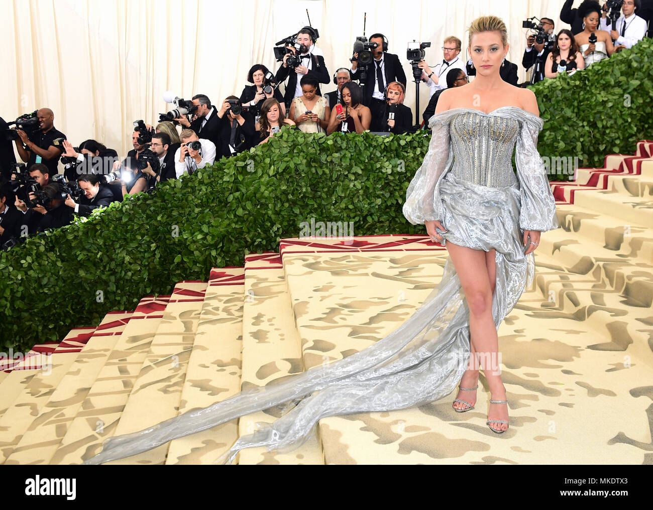 Lili Reinhart attending the Metropolitan Museum of Art Costume Institute Benefit Gala 2018 in New York USA Stock Photo Alamy