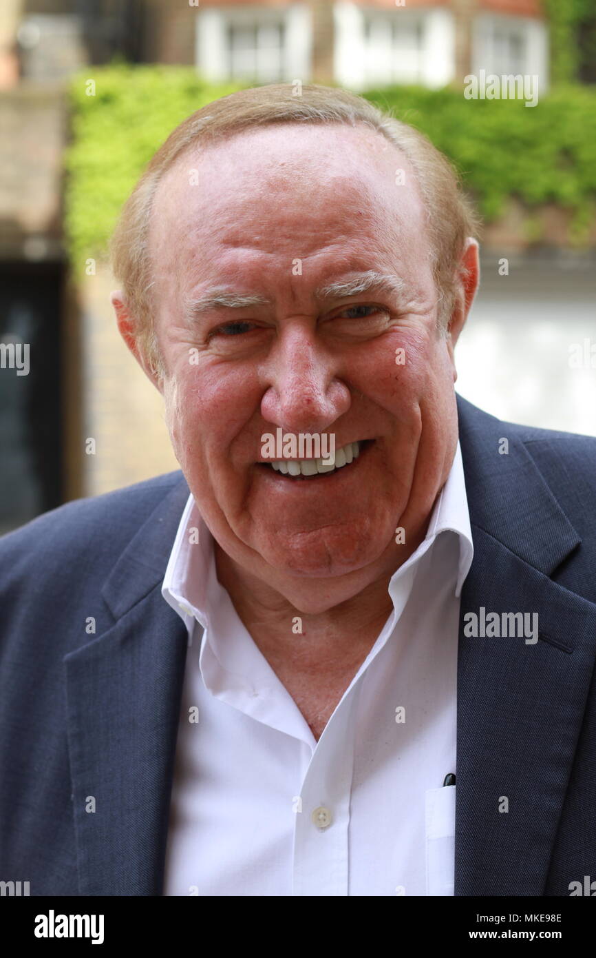 3rd May 2018 Andrew Neil Daily politics show presenter photographed in Westminster London. He gave his consent for this photograph to be taken. Stock Photo