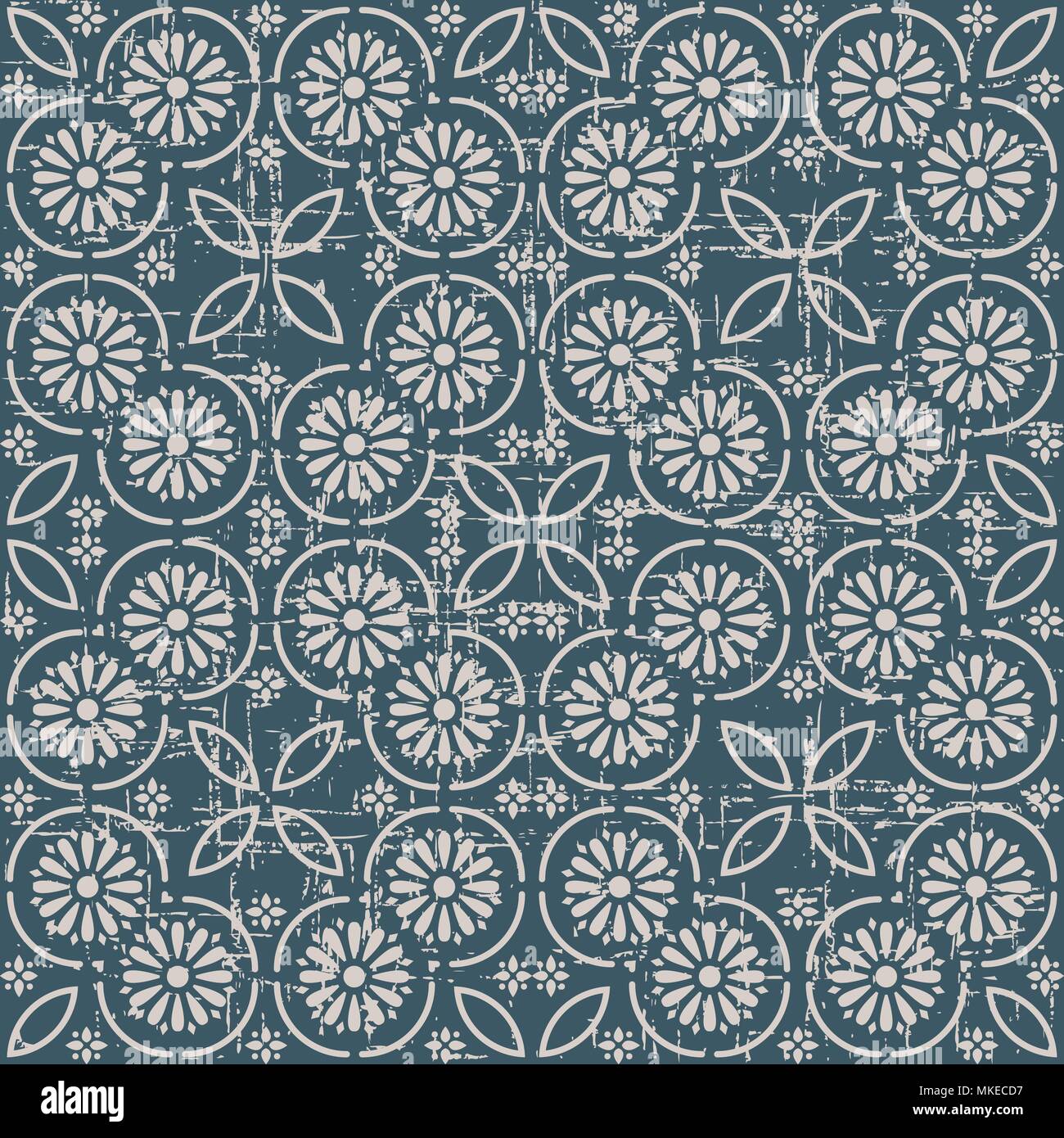 Worn out antique seamless background Round Curve Cross Frame Line ...