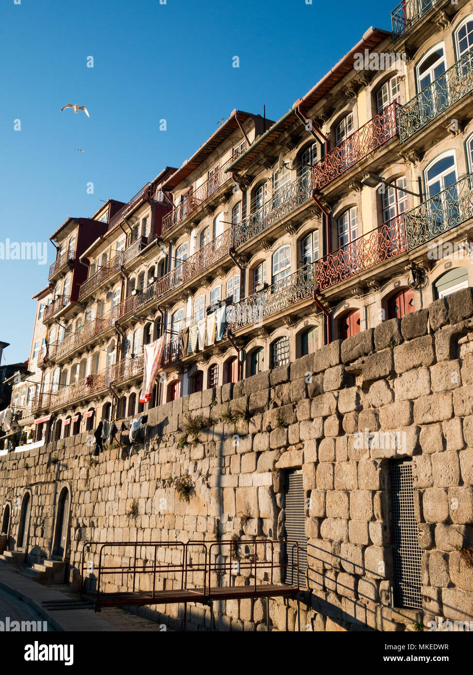 Oporto Douro riverside Ribeira buildings Stock Photo - Alamy