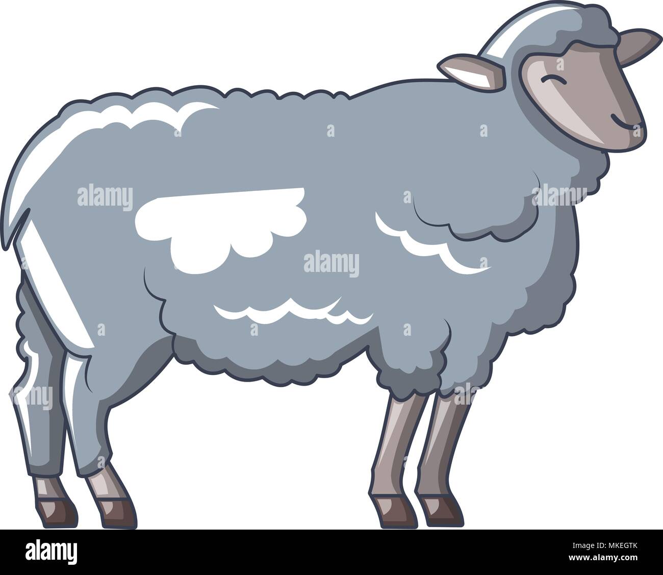 Farmer with flock of sheep Stock Vector Images - Alamy