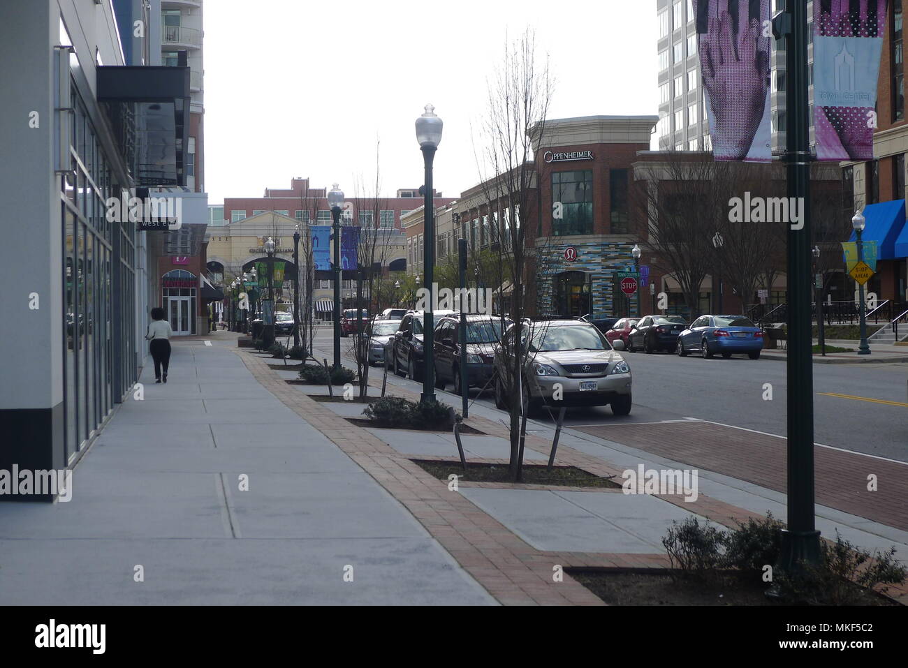 Main Street of Virginia Beach Stock Photo Alamy