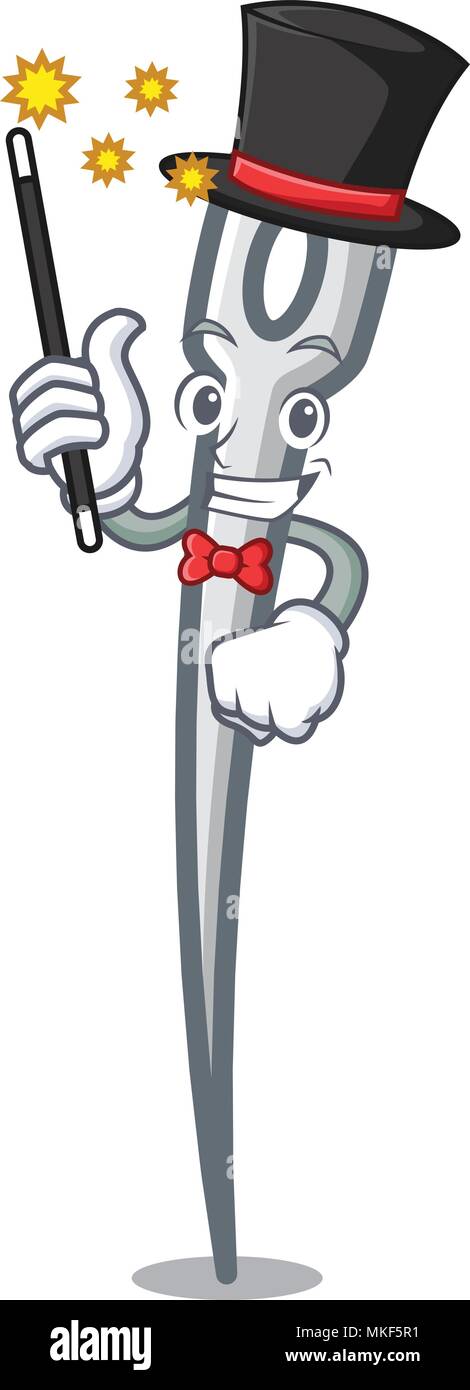 Magician needle mascot cartoon style Stock Vector Image & Art - Alamy